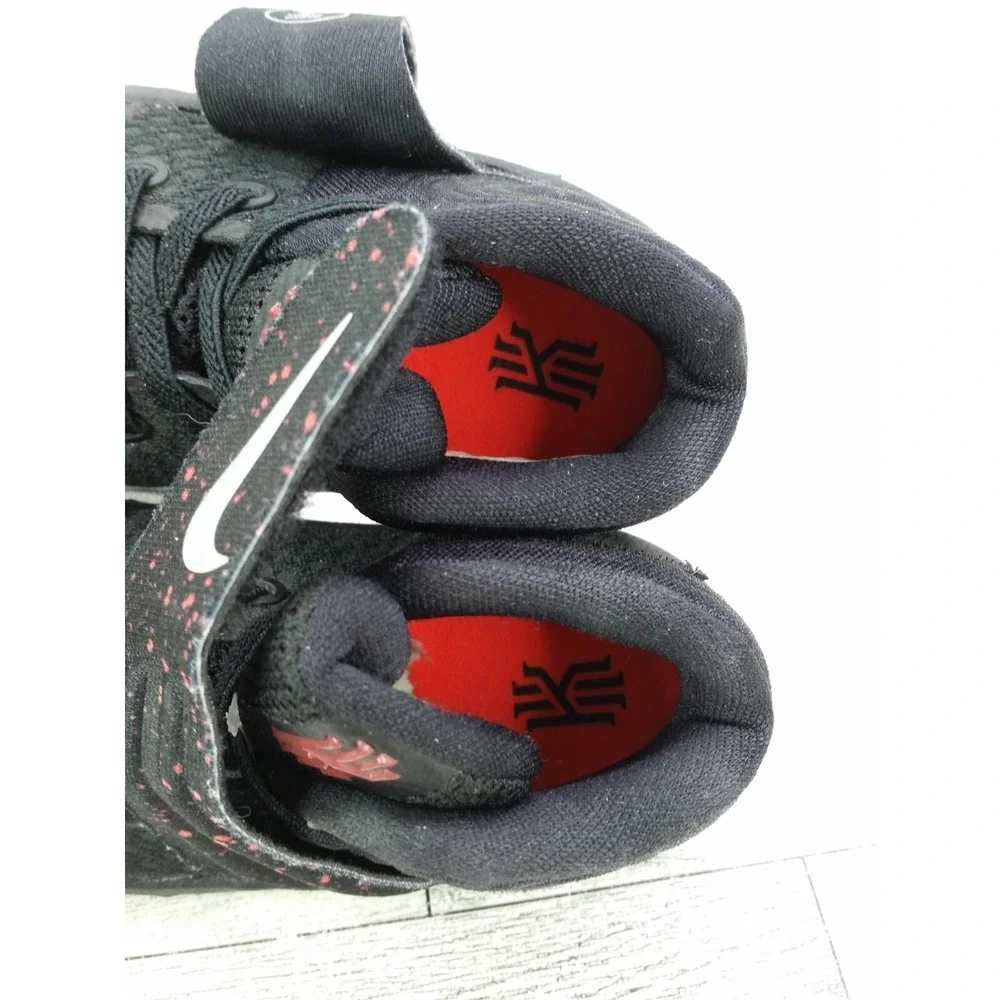 Toddler's Nike Kyrie 2 TD Black Bright Crimson Sneakers Shoes 827281-006 4C 4 C